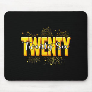 Happy New Year Twenty Twenty Six Happy New Years E Mouse Pad