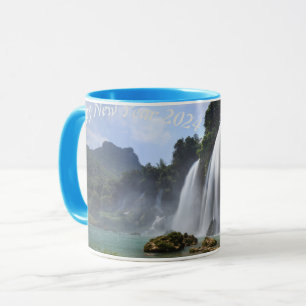 Happy New Year waterfall Mug