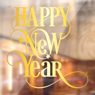 Happy New Year Window Cling