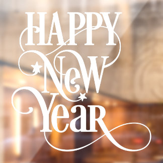 Happy New Year  Window Cling