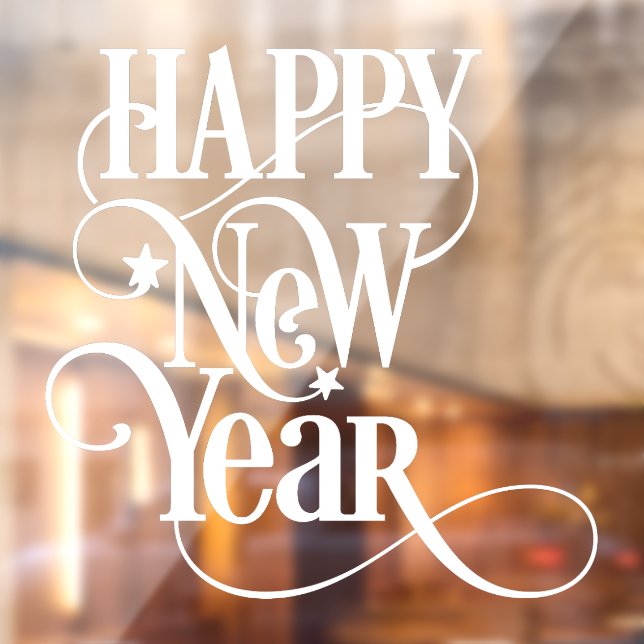 Happy New Year  Window Cling (Sheet 2)