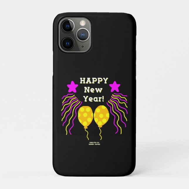 Happy New Year Wishes Apple iPhone 11 Pro Case (Back)