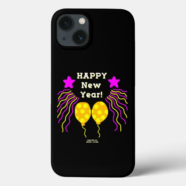 Happy New Year Wishes Apple iPhone 13 Case (Back)
