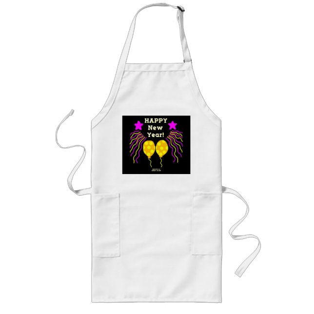 Happy New Year Wishes Apron (Front)
