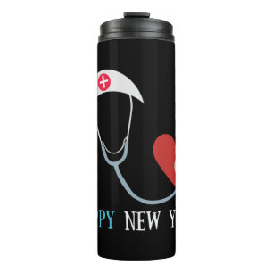 Happy new year wishes for nurse meme Doctor day Thermal Tumbler