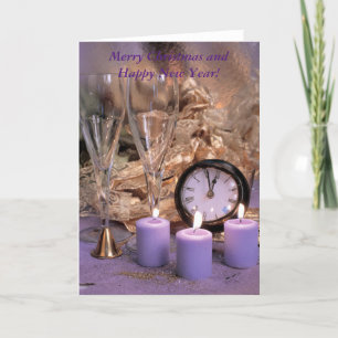 Happy new year wishes holiday card