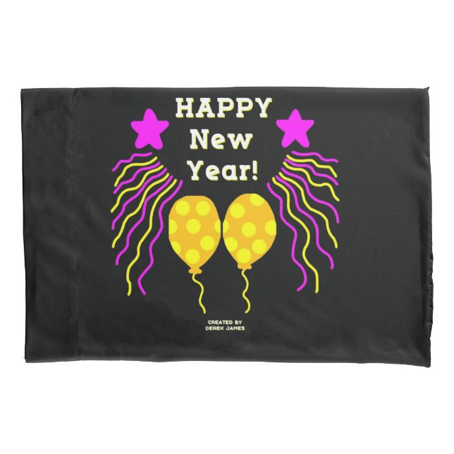 Happy New Year Wishes Standard Pillowcase (Front)