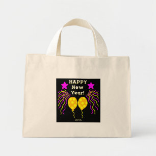 Happy New Year Wishes Tiny Tote Bag