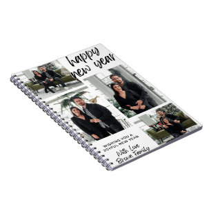 Happy New Year Wishing You Spiral Photo Notebook