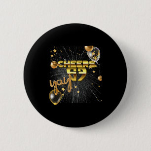 Happy New Year With A 6 7 Zoomer Meme Vibe. 2026 C 2 Inch Round Button