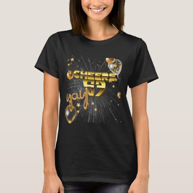 Happy New Year With A 6 7 Zoomer Meme Vibe. 2026 C T-Shirt (Front)