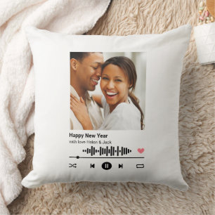 Happy New Year Your Favourite Song Throw Pillow