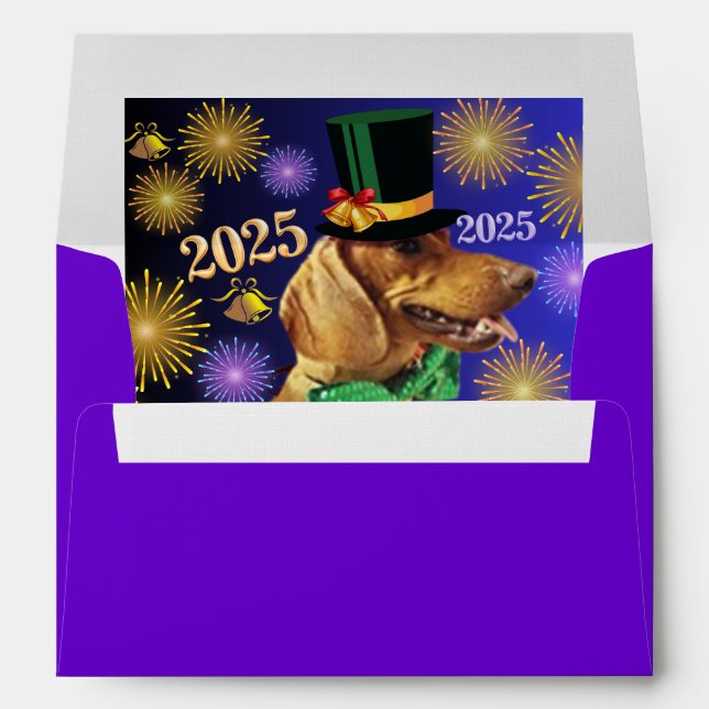 Happy New Year's 2025 Matching Envelopes (Back (Bottom))