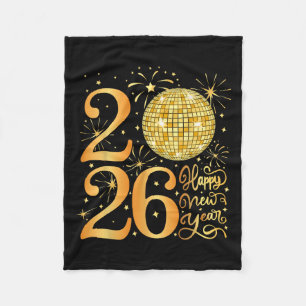 Happy New Years 2026 Fleece Blanket