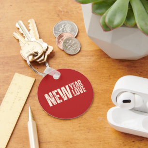 Happy New Year's Day New Love Keychain