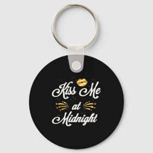 Happy New Year's Eve Nye 2022 Party Kiss Keychain