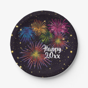 Happy New Year's Eve Party Plates