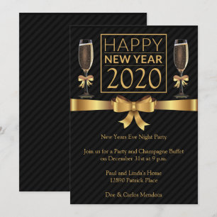 Happy New Years Night Party Invitation