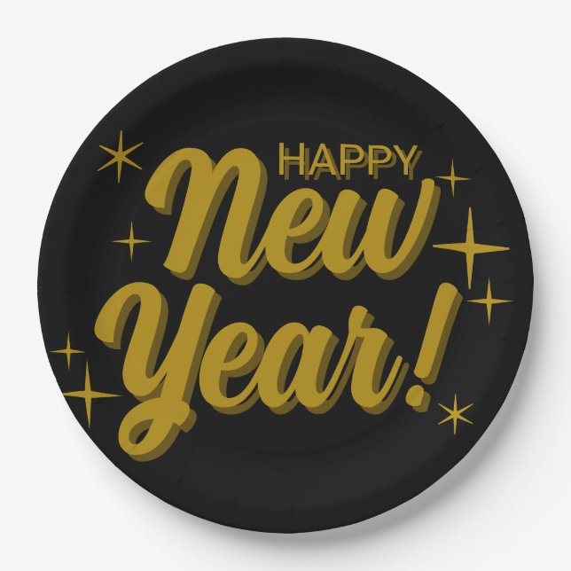 Happy New Years Plate (Front)