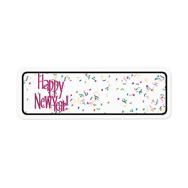 Happy New Years Red Text (Front)