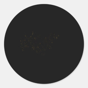 Happy New Years Simple Calligraphy Script T Shirt Classic Round Sticker