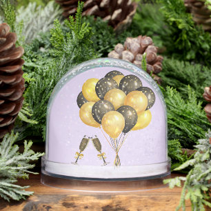 Happy New Years Snow Globe