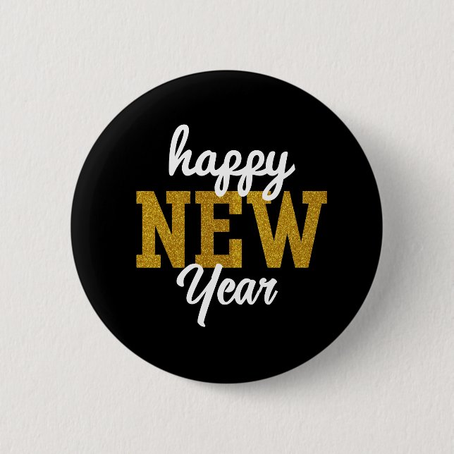 Happy New YearT-Shirt 2 Inch Round Button (Front)
