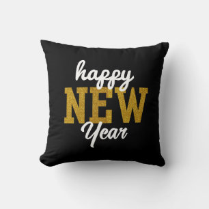 Happy New YearT-Shirt Throw Pillow