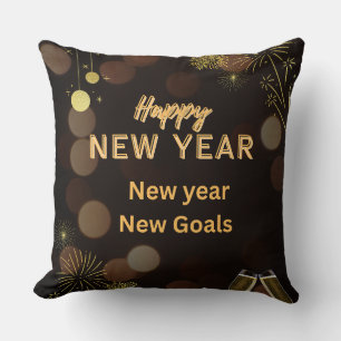 Happy new yearThrow Pillow design.instant download
