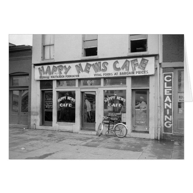 Happy News Cafe, 1938 (Front Horizontal)