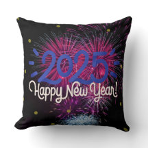Happy newyear 2025 pillow