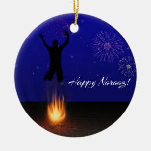 Happy Norooz Chahar-Shanbeh-Suri Ceramic Ornament