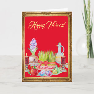 Happy Norooz Haft Sin Holiday Card