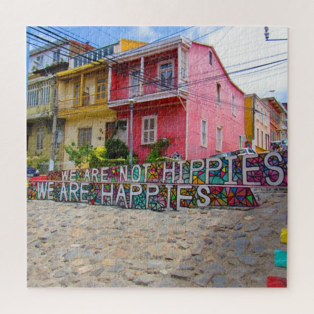 happy not hippy jigsaw puzzle (Vertical)