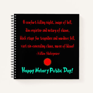 Happy Notary Public Day Notebook