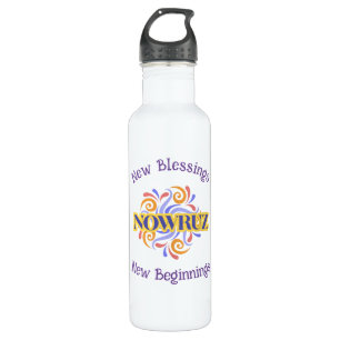 Happy Nowruz Custom T-Shirt 710 Ml Water Bottle