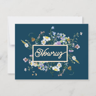 Happy Nowruz Floral Postcard