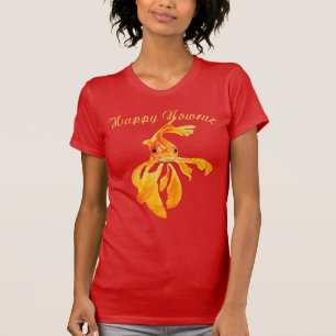 Happy Nowruz Persian New Year Goldfish Isolated T-Shirt
