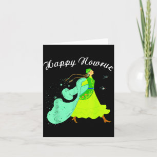 Happy Nowruz Persian New Year Party Dance Girl Card