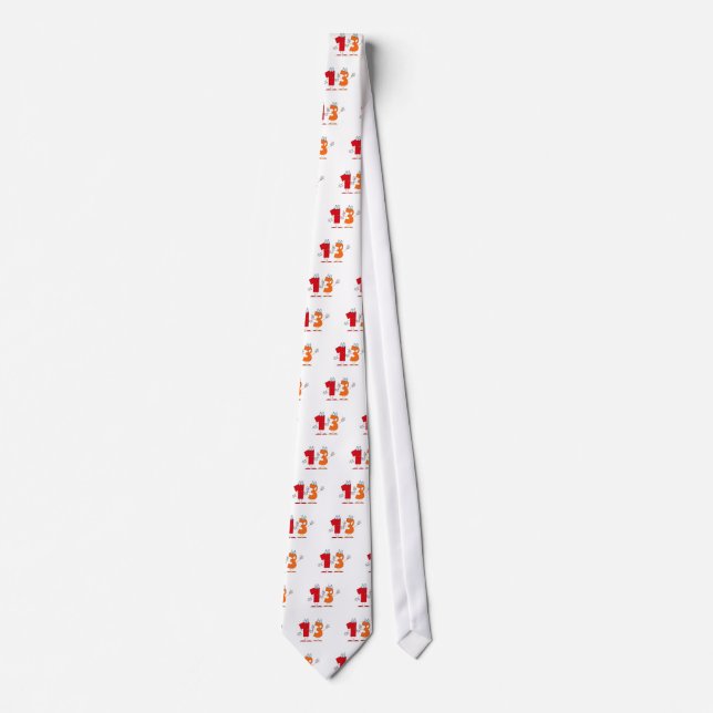 Happy Number 13 Tie (Front)
