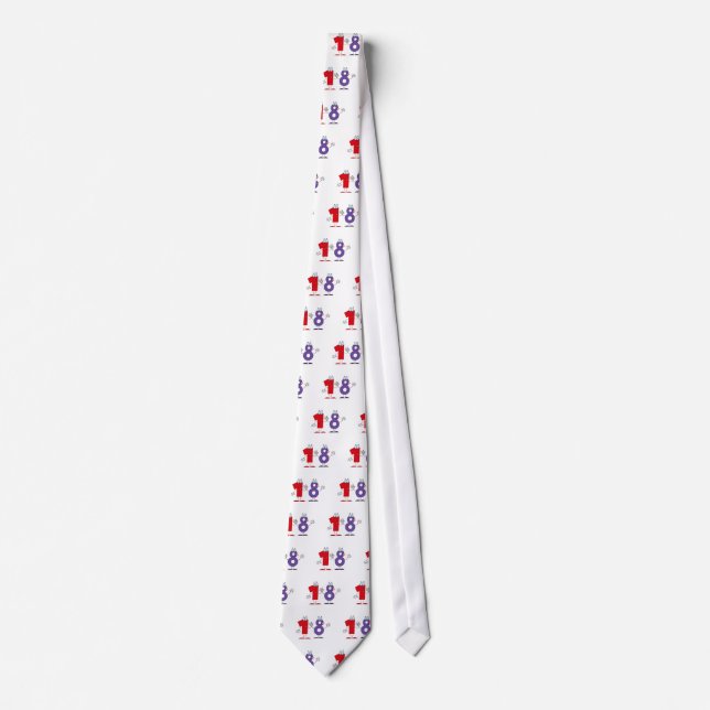 Happy Number 18 Tie (Front)