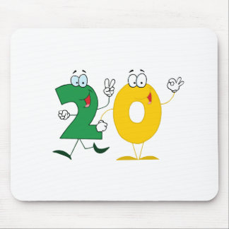 Happy Number 20 Mouse Pad