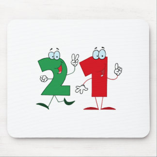 Happy Number 21 Mouse Pad
