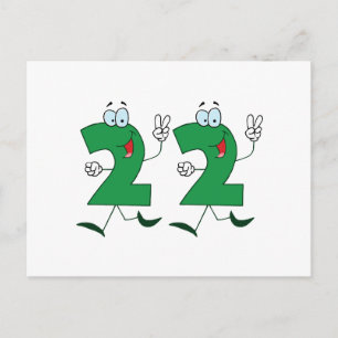 Happy Number 22 Postcard