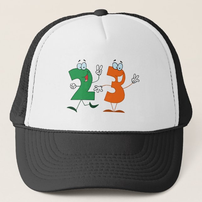 Happy Number 23 Trucker Hat (Front)