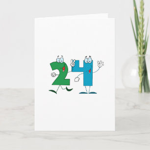 Happy Number 24 Card
