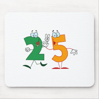 Happy Number 25 Mouse Pad