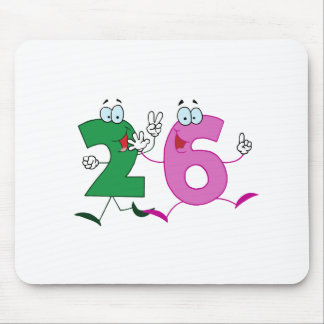 Happy Number 26 Mouse Pad