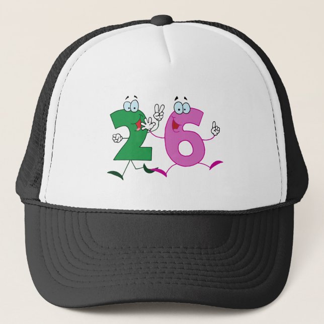 Happy Number 26 Trucker Hat (Front)