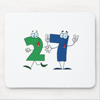 Happy Number 27 Mouse Pad